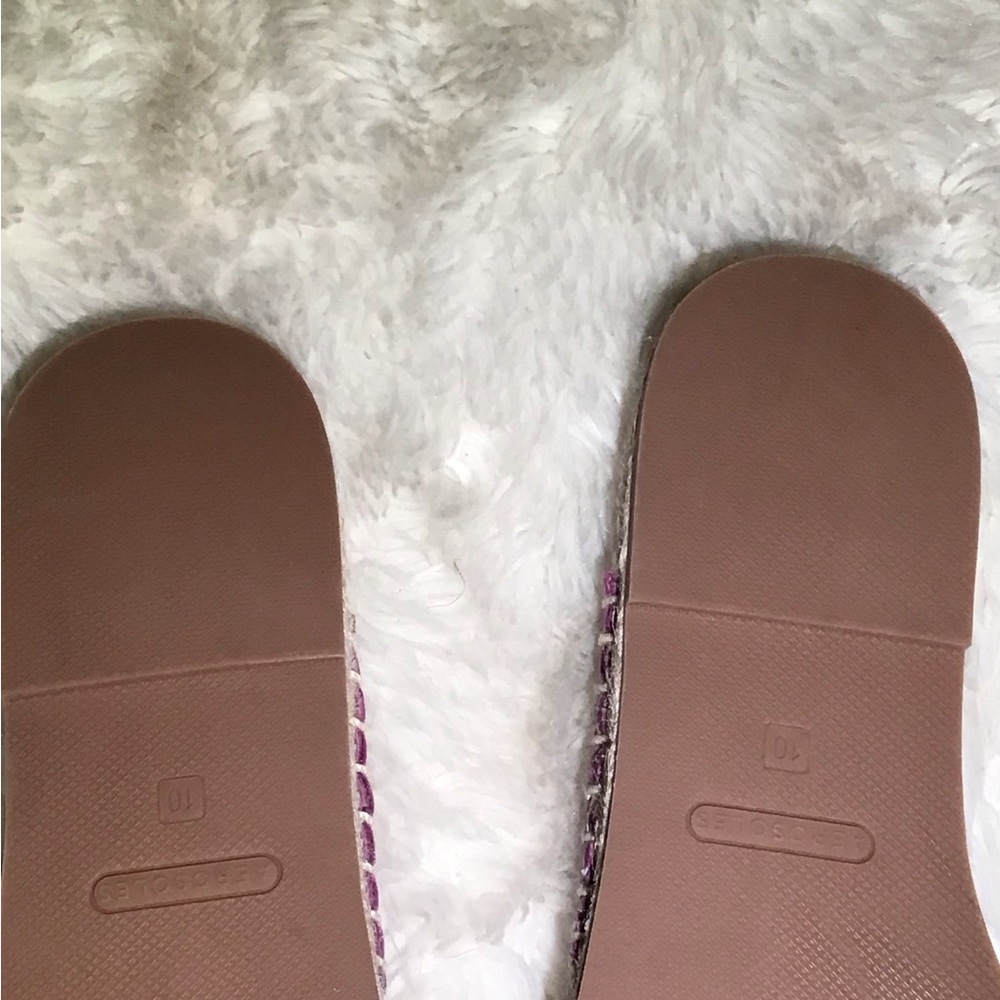 Aerosoles leather purple espadrille sandals size 10M - Picture 4 of 4